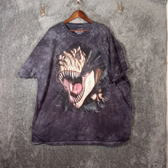The Mountain Dinosaur T-rex Bust Throught Tee Mens 4X Jerry Loforo 2012 - Picture 1 of 9